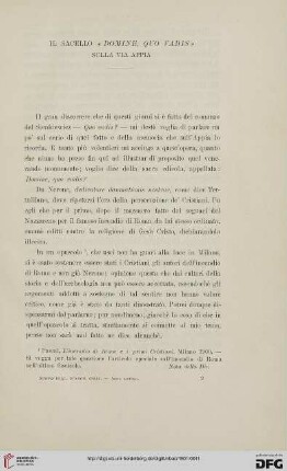 7: Il Sacello «Domine, quo vadis» sulla via Appia