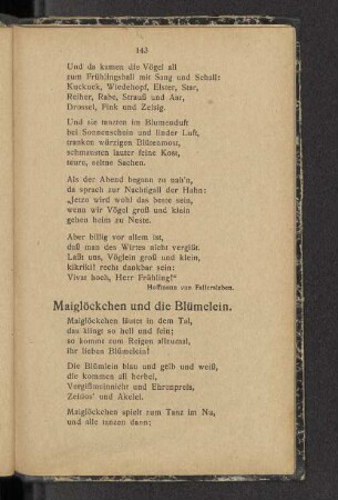 Maiglöckchen und die Blümelein.