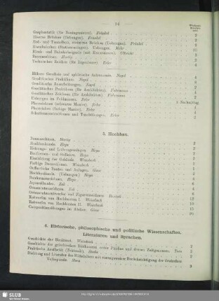 6. Historische, philosophische und politische Wissenschaften. Literaturen und Sprachen