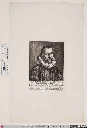 Bildnis Balthasar Caymox (Caimox)