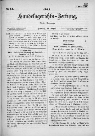 No. 33. 19. August 1871