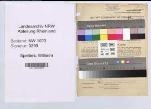 Entnazifizierung Wilhelm Spelters , geb. 03.06.1893 (Buchhalter)