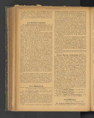Geschäftliches.