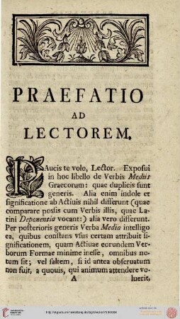 Praefatio ad lectorem