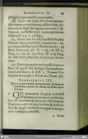 Exercitatio III. Quae ex propriae mentis contemplatione desumuntur argumenta, optime nos ducunt ad Deum cognoscendum