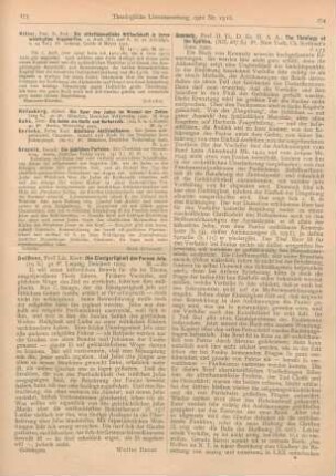 174-175 [Rezension] Kennedy, H. A. A., The Theology of the Epistles