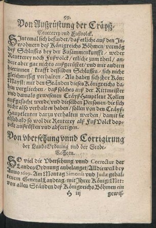 Von ubersehung unnd Corrigirung der LandsOrdnung und der StadtRechten.