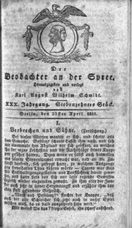 17. Stueck, 25. April 1831