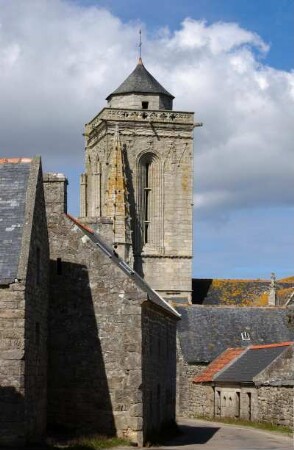 Frankreich. Bretagne. Finistere. Saint Tugen. Turm der Chapelle Saint Tugen. 16 bis 17 Jahrhundert