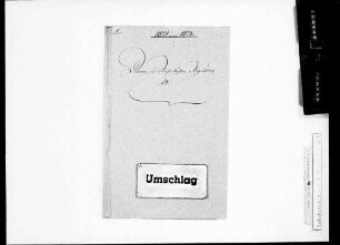 Diäten- und Reisekostenregulativ (1821-1873)