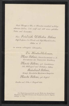 Brief an Robert Musiol : 08.08.1888