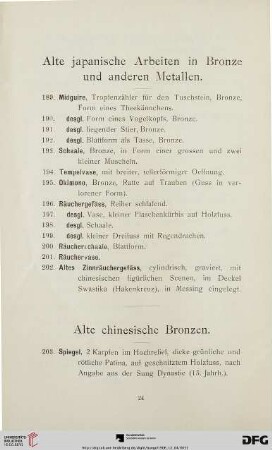Alte chinesische Bronzen (Nr. 203-205)