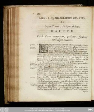 Locus Quadragesimus Quartus De Sacra Coena, aliisque ritibus.