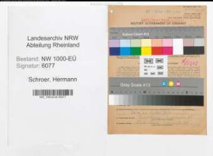 Entnazifizierung Hermann Schroer, geb. 27.02.1907 (Kaufm.Angest.)