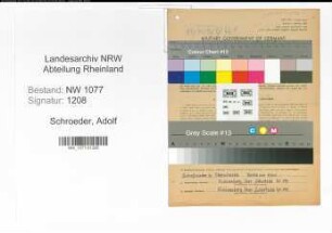 Entnazifizierung Adolf Schroeder , geb. 23.05.1900 (Polizist)