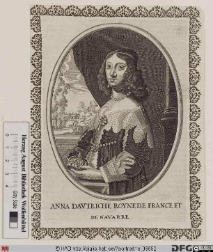 Bildnis Anna von Österreich (Anne d'Autriche), Königin von Frankreich und Navarra, geb. Infantin von Spanien