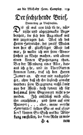 Der sechzehende Brief [-] Der zwanzigste Brief