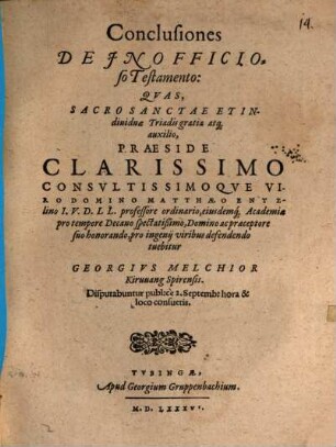 Conclusiones De Inofficioso Testamento