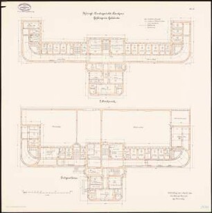 Amtsgericht, Berlin-Pankow: Grundriss Erdgeschoss, 1. Obergeschoss 1:100