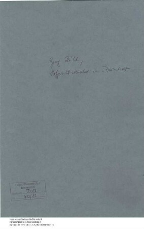 Rühl, G[eorg], Hofgerichtsadvokat in Darmstadt
