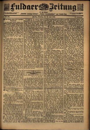 Ausgabe vom Dienstag, den 22. Juli 1902.