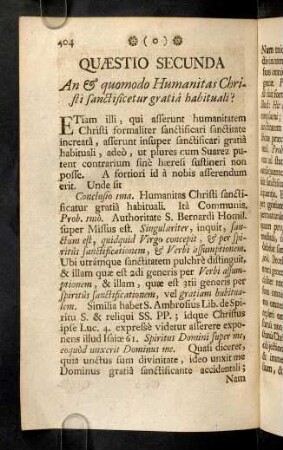 404-415, Quaestio Secunda