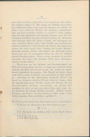 Zweifel an der Kraft des Gottesbeweises a posteriori. Verbesserte Methoden der Physikotheologie.