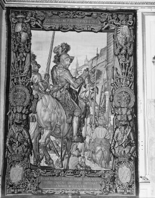 Folge der Otto-von-Wittelsbach-Teppiche: Otto von Wittelsbach zwingt Ferrara zu Geiseln im Jahre 1158