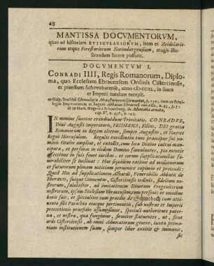 68-99, Mantissa Documentorum, ...