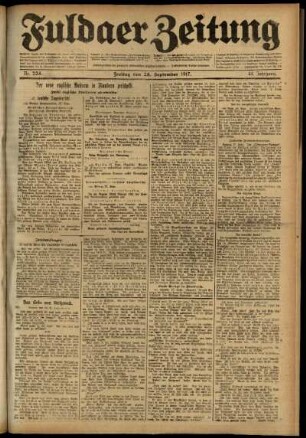 Ausgabe vom Freitag, den 28. September 1917.