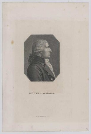 Bildnis des Gottfr. Aug. Bürger