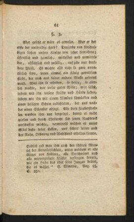 § 3. Betrachtung darüber. Tausende vor ihm mußten unschuldig sterben ...
