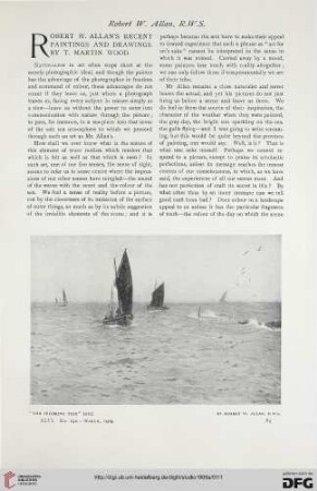 46: Robert W. Allan's recent paintings and drawings