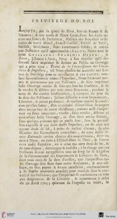 Privilège du roi