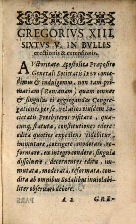 Statuta Congregationis ... B. V. Mariae