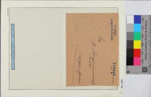 Privat-Feldpostbrief, Schiffsname/Landeinheit: 1. Schnellbootsflottille Kommando, Feldpostnr. 06281; Frankatur, Mi.-Nr.: [Keine]; Poststempel: 4.8.44(...); Nebenstempel: in blau: Feldpost-Nr. M 06281