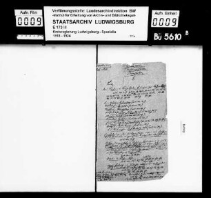 Kommunsachen: Stiftungswesen (Bausachen), Oberamt Brackenheim, v.a. Ochsenberg