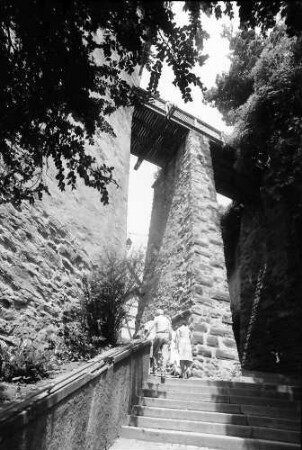 Meersburg: Stütze der Schlossbrücke