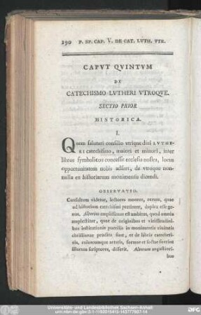 Sectio Prior Historica.