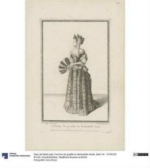 Femme de qualité en deshabillé d'esté