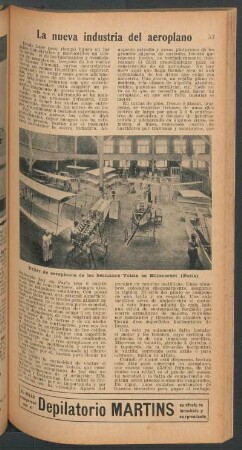 La nueva industria del aeroplano