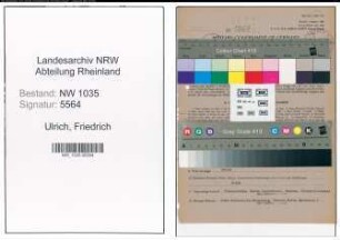 Entnazifizierung Friedrich Ulrich , geb. 06.08.1897 (Steiger)