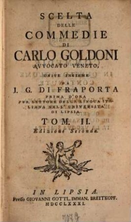 Scelta Delle Commedie Di Carlo Goldoni Avvocato Veneto. 2