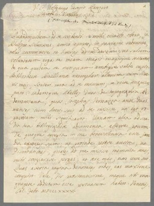 Morelli, Jacopo (1745-1819) Autografen: Brief von Jacopo Morelli an Georg Wolfgang Panzer - BSB Autogr. Morelli, Jacopo