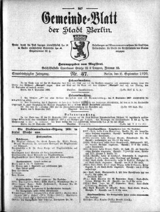 1920,37: Nr. 37, 12. September 1920