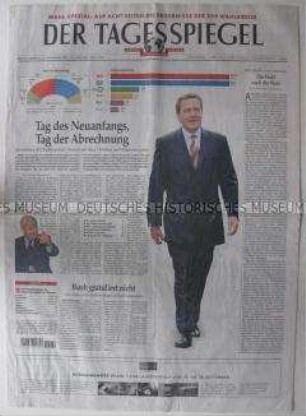 Berliner Tageszeitung "Der Tagesspiegel" zur Bundestagswahl 2002