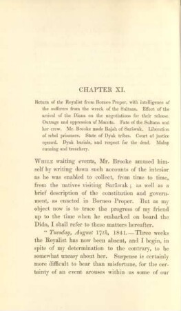Chapter XI. Return of the Royalist from Borneo Proper, with intelligence of the sufferers from the wreck of the Sultana ...