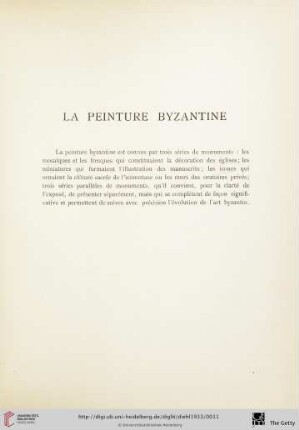 La peinture byzantine