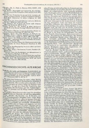 113-117 [Rezension] Reallexikon für Antike und Christentum