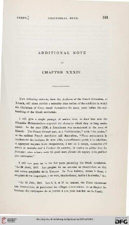 Additional note to chapter XXXIV